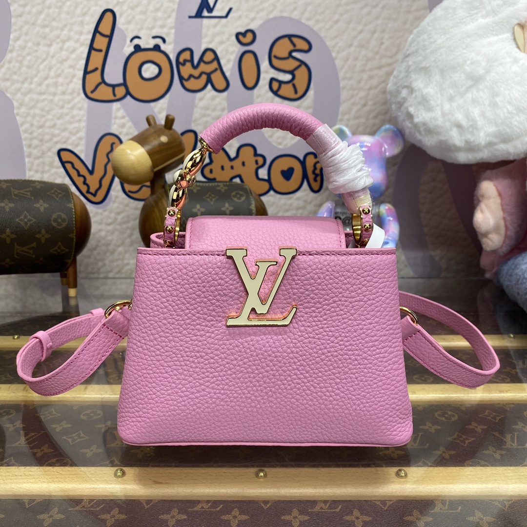 Bagsaaa L0vis Vvtt0n M24989 Capucines Mini Pink - 21 x 14 x 8 cm