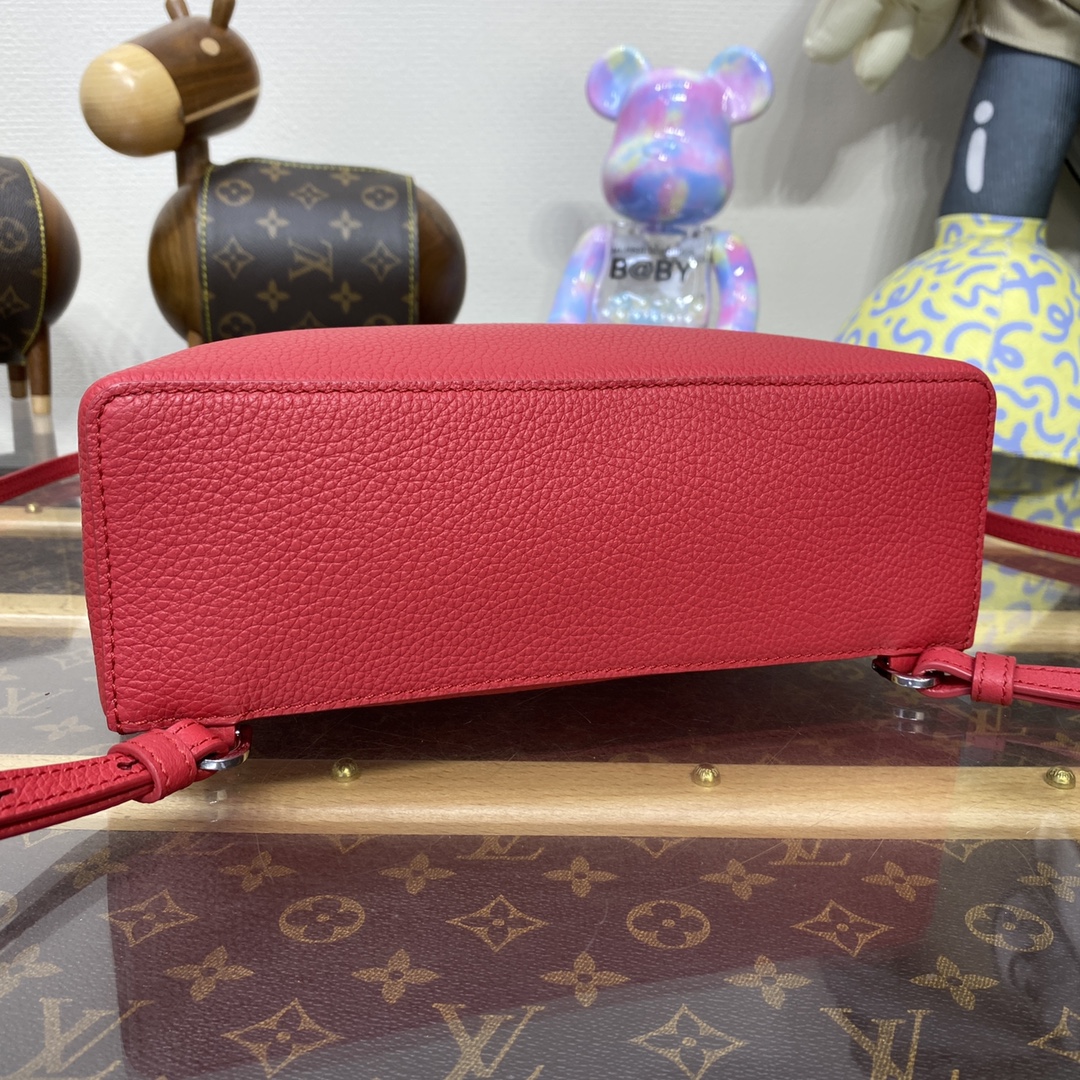Bagsaaa L0r0 P1ana Red Extra Pocket Bag - 21x23.5x8 cm
