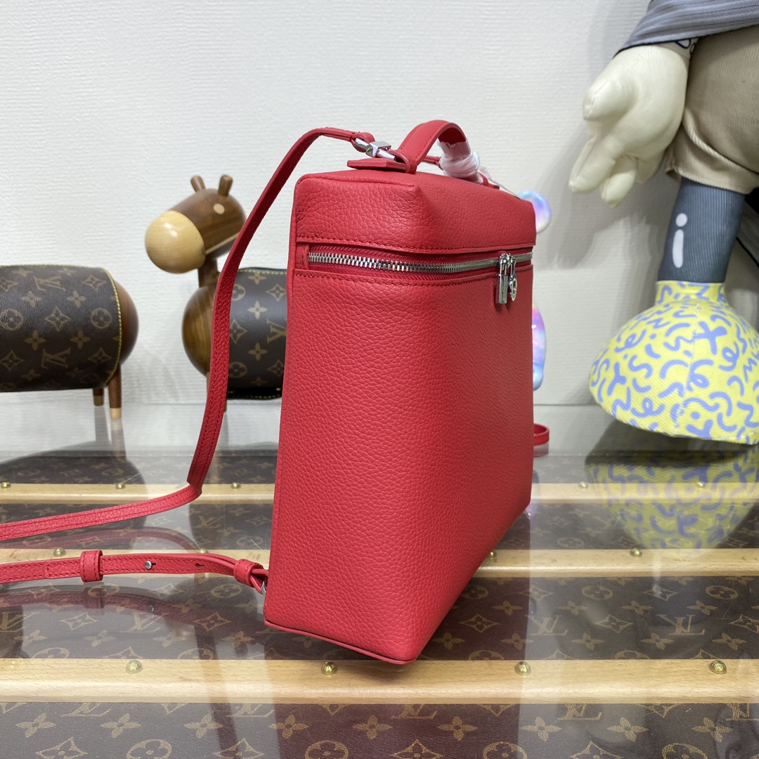 Bagsaaa L0r0 P1ana Red Extra Pocket Bag - 21x23.5x8 cm