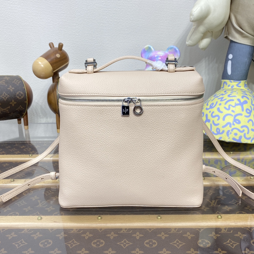 Bagsaaa L0r0 P1ana Light Beige Extra Pocket Bag - 21x23.5x8 cm