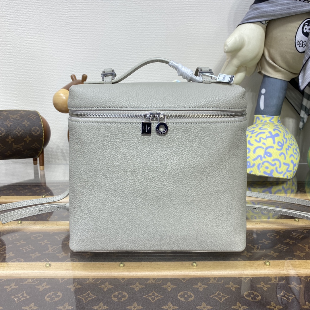 Bagsaaa L0r0 P1ana Gray Extra Pocket Bag - 21x23.5x8 cm