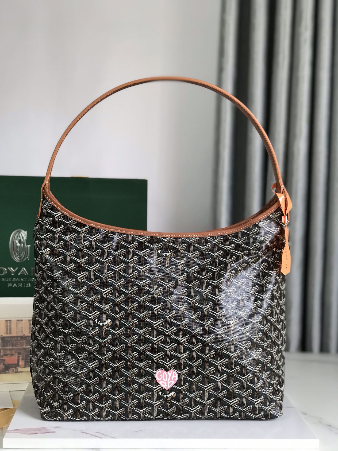 Bagsaaa G09ard Hobo Bohème Black & Tan - 42×27×15cm