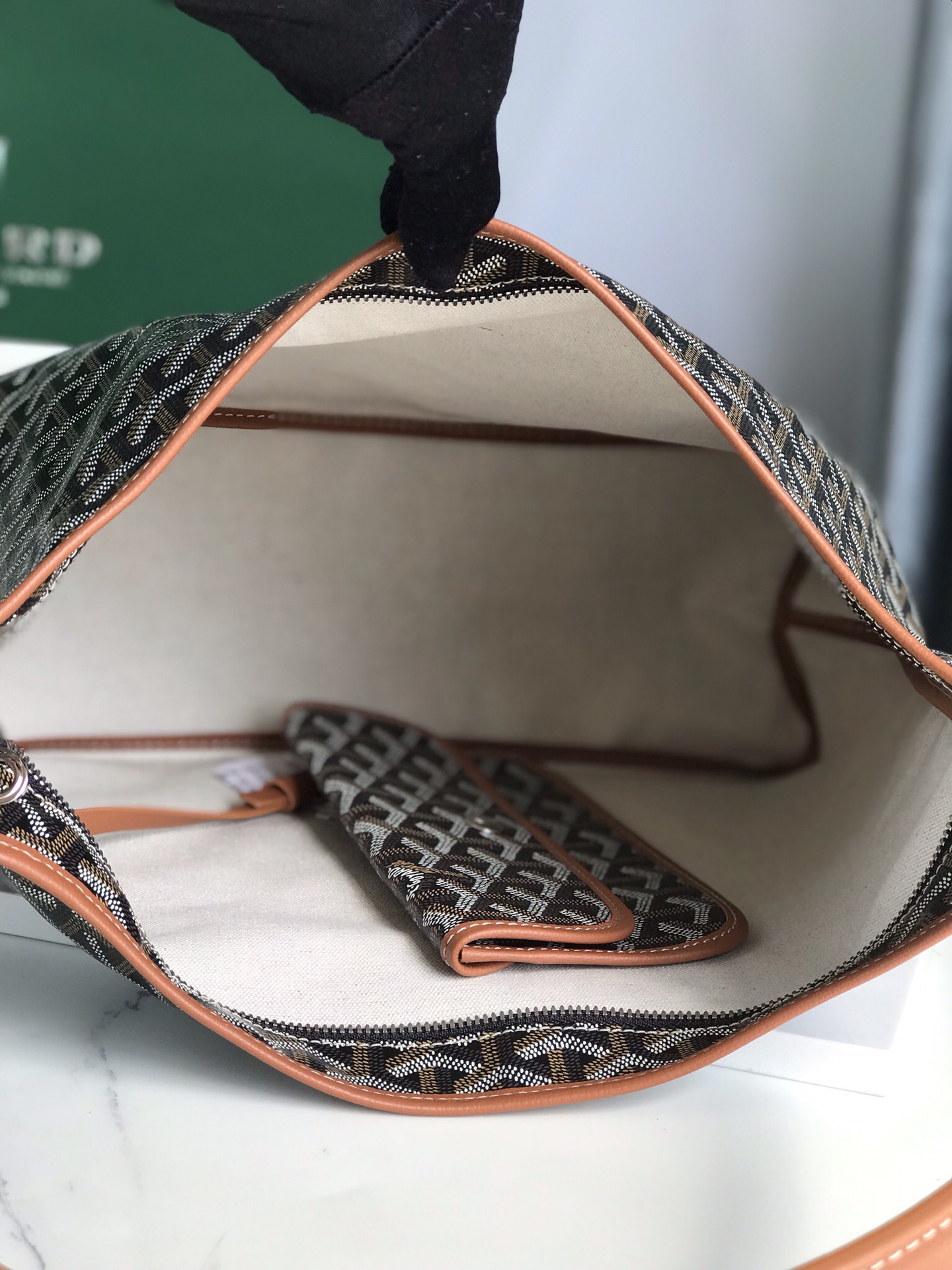 Bagsaaa G09ard Hobo Bohème Black & Tan - 42×27×15cm