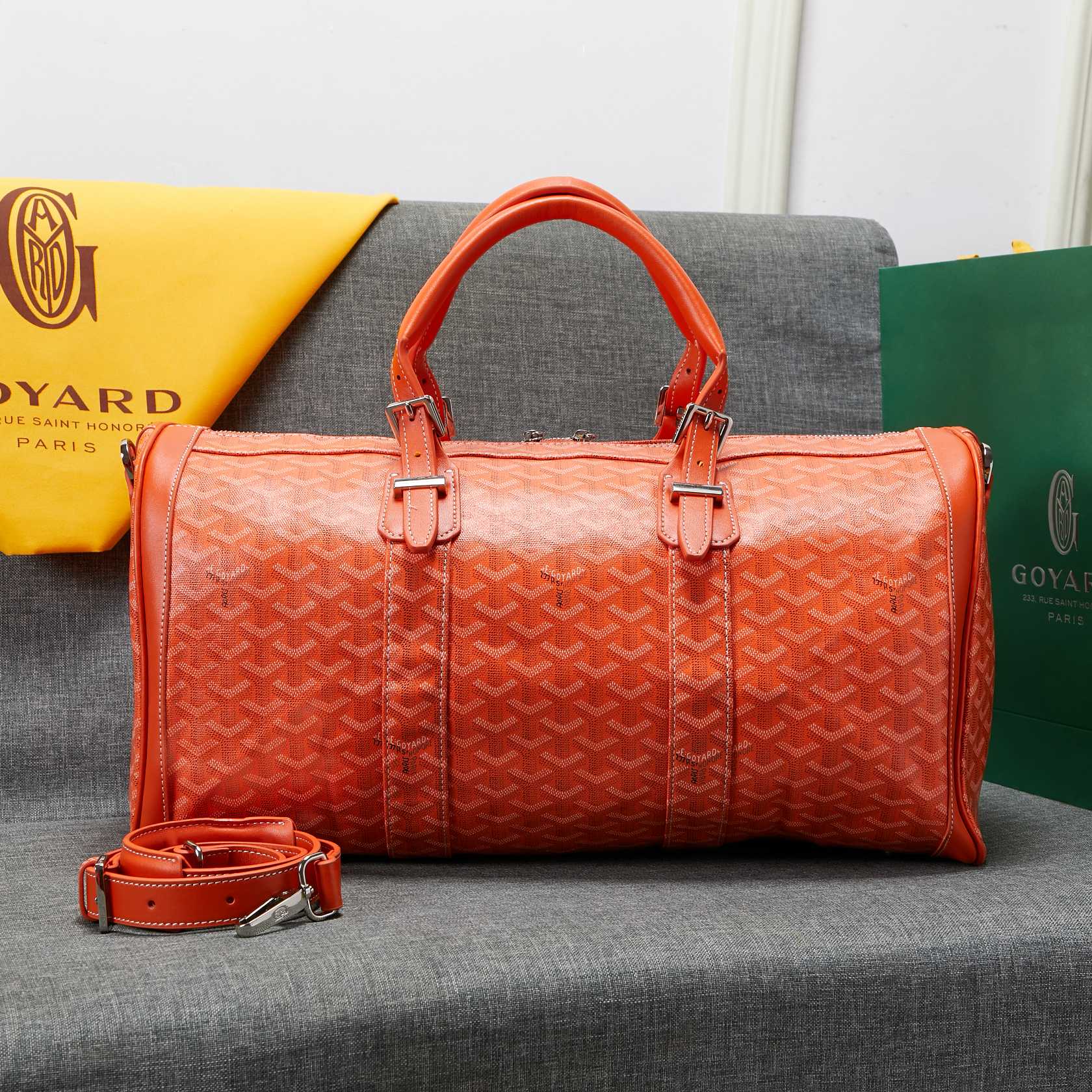 Bagsaaa G09ard Orange Travel Bag - 48x28x22 cm