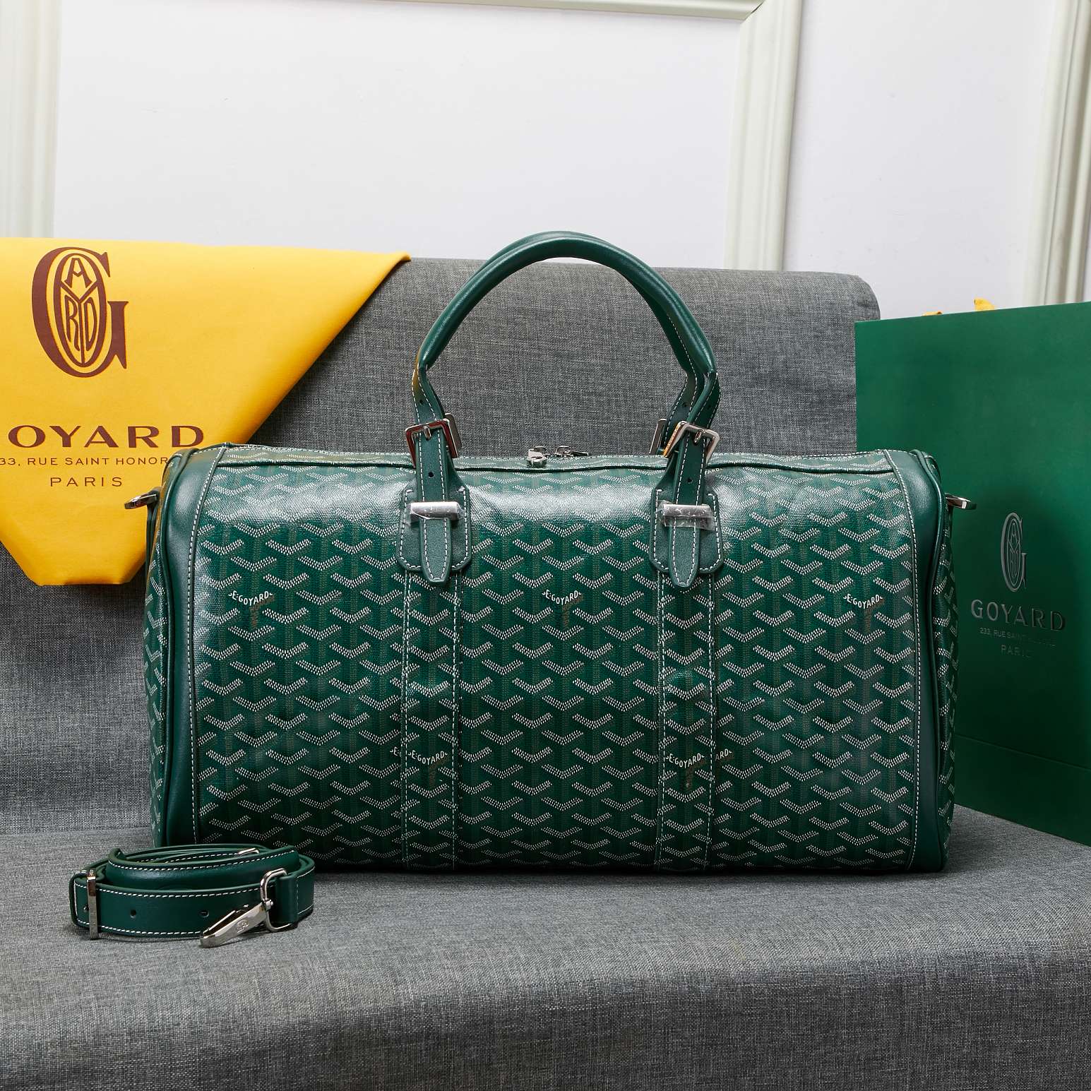 Bagsaaa G09ard Green Travel Bag - 48x28x22 cm