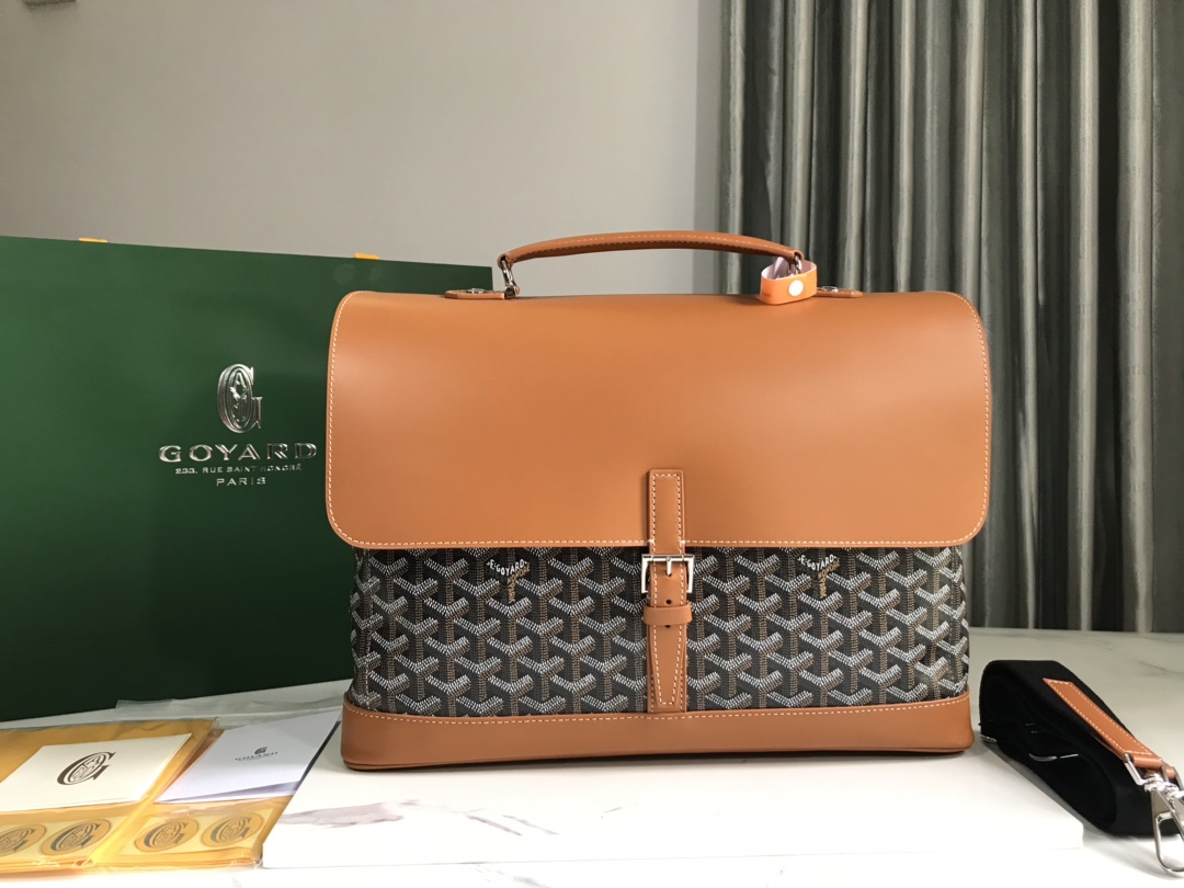 Bagsaaa G09ard Citadin PM Messenger Bag Black & Brown - 33 x 9 x 38 cm