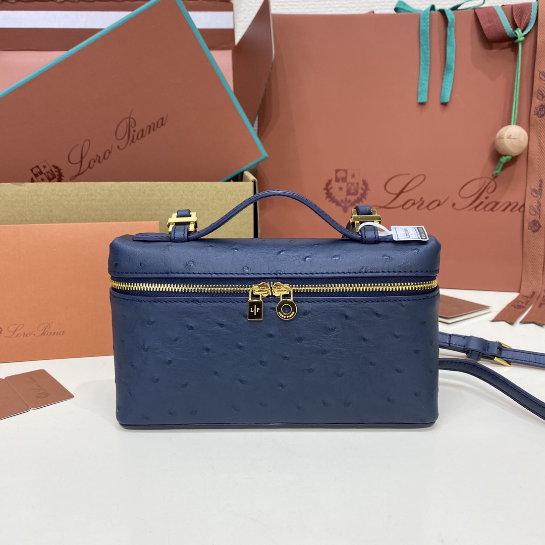 Bagsaaa L0r0 P1ana Extra Pocket L27 Blue - 16x27x10 cm
