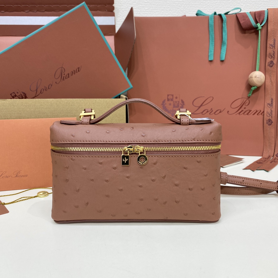 Bagsaaa L0r0 P1ana Extra Pocket L27 Light Brown - 16x27x10 cm
