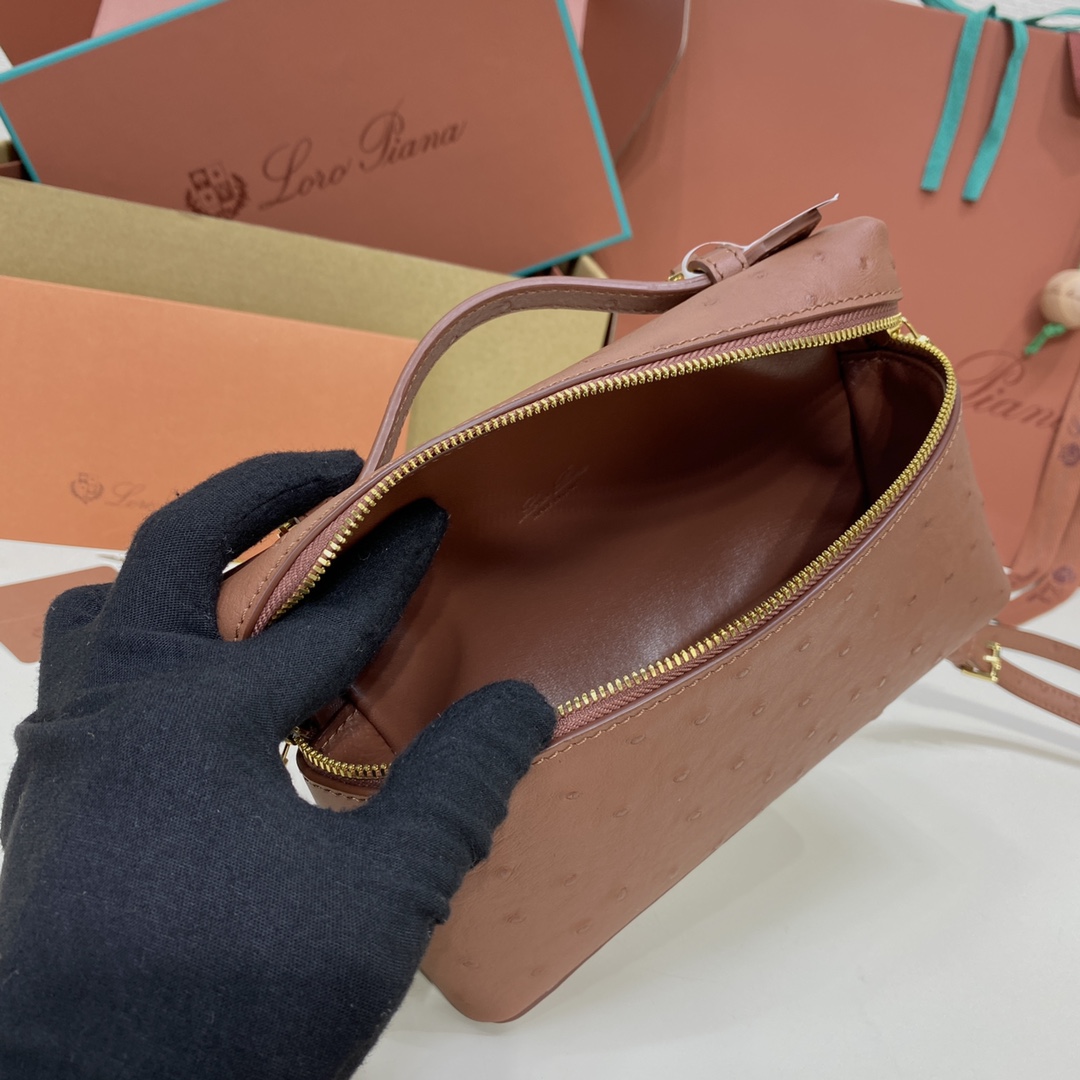 Bagsaaa L0r0 P1ana Extra Pocket L27 Light Brown - 16x27x10 cm