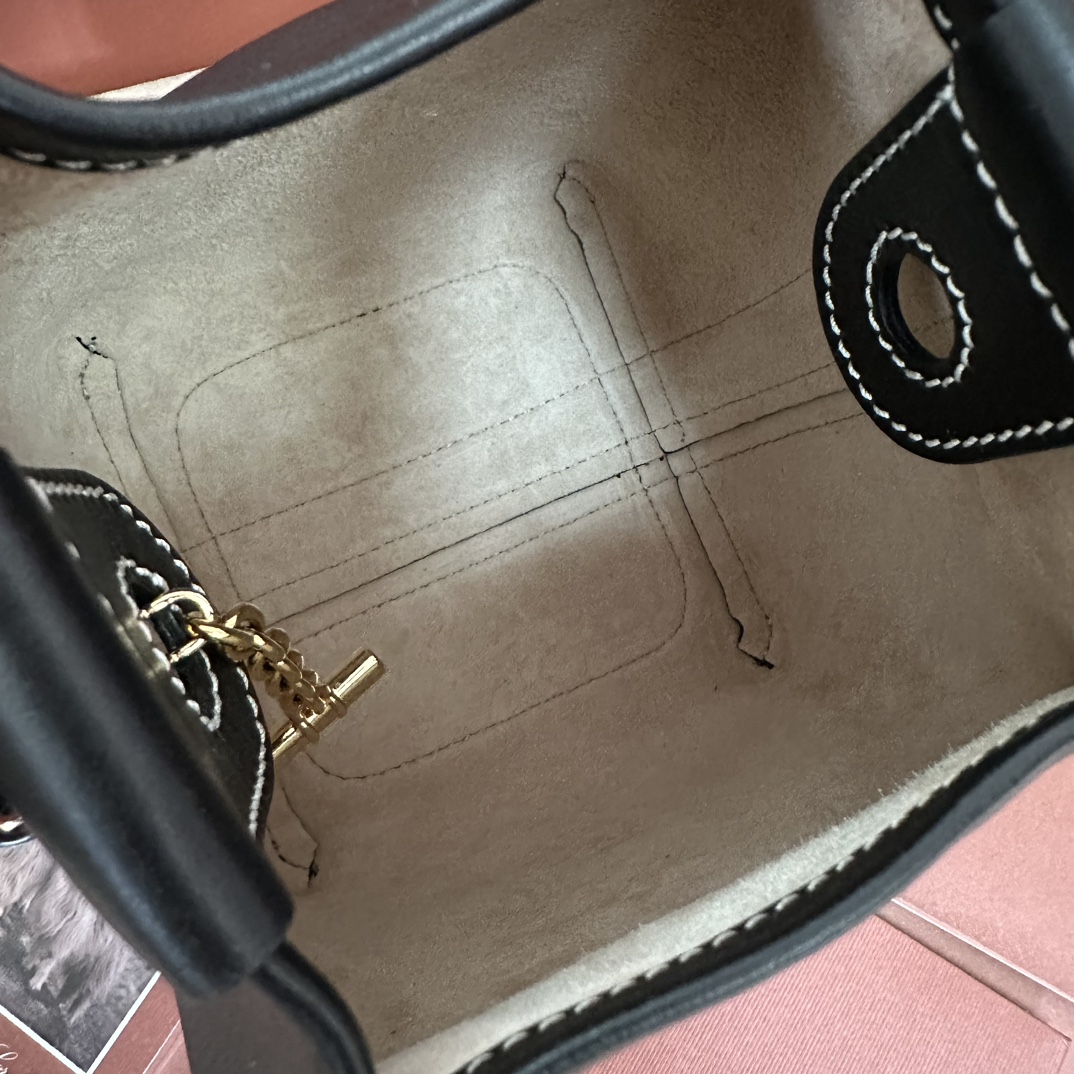 Bagsaaa L0r0 P1ana Micro Bale Bag Black - 13 x 13 x 16 cm