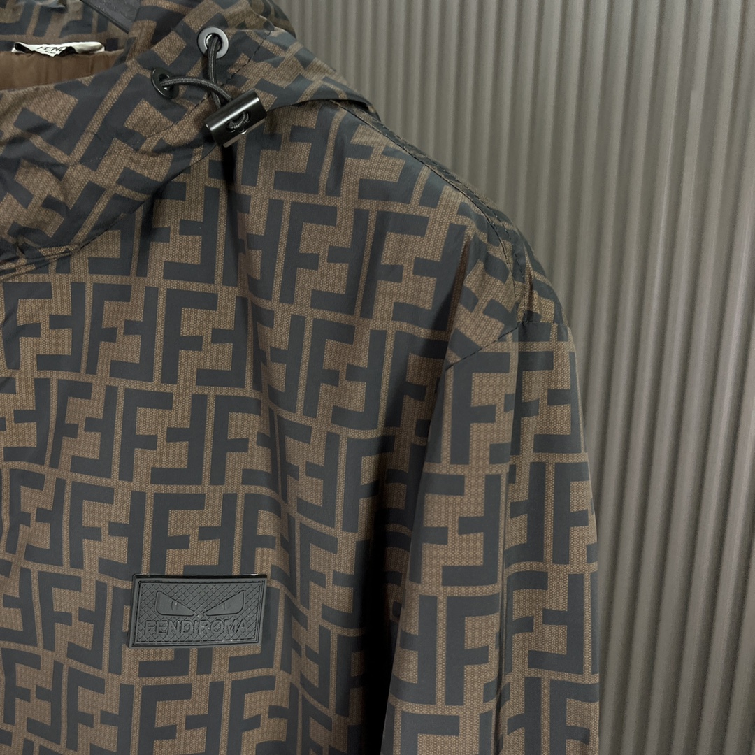 Bagsaaa F**di Brown Nylon Jacket