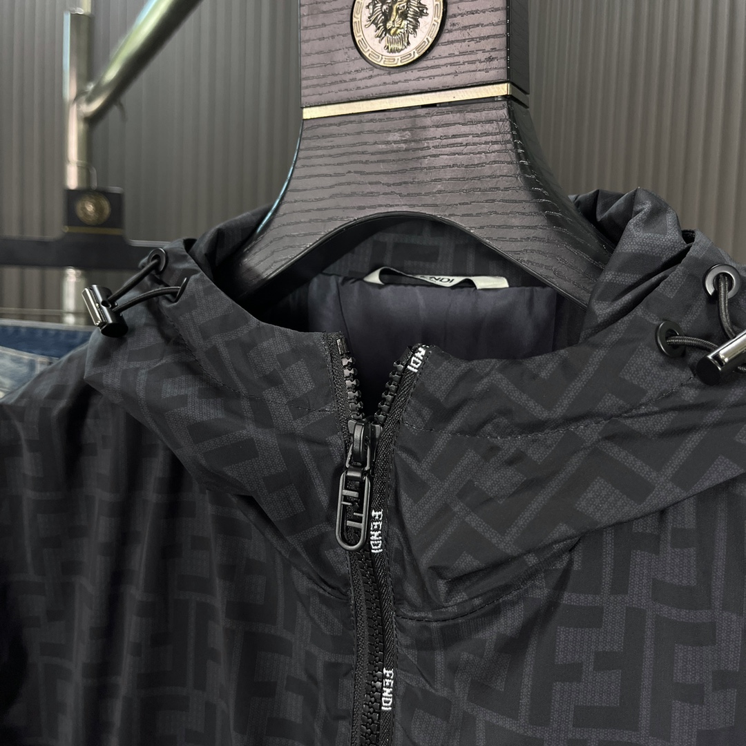 Bagsaaa F**di Gray Nylon Jacket