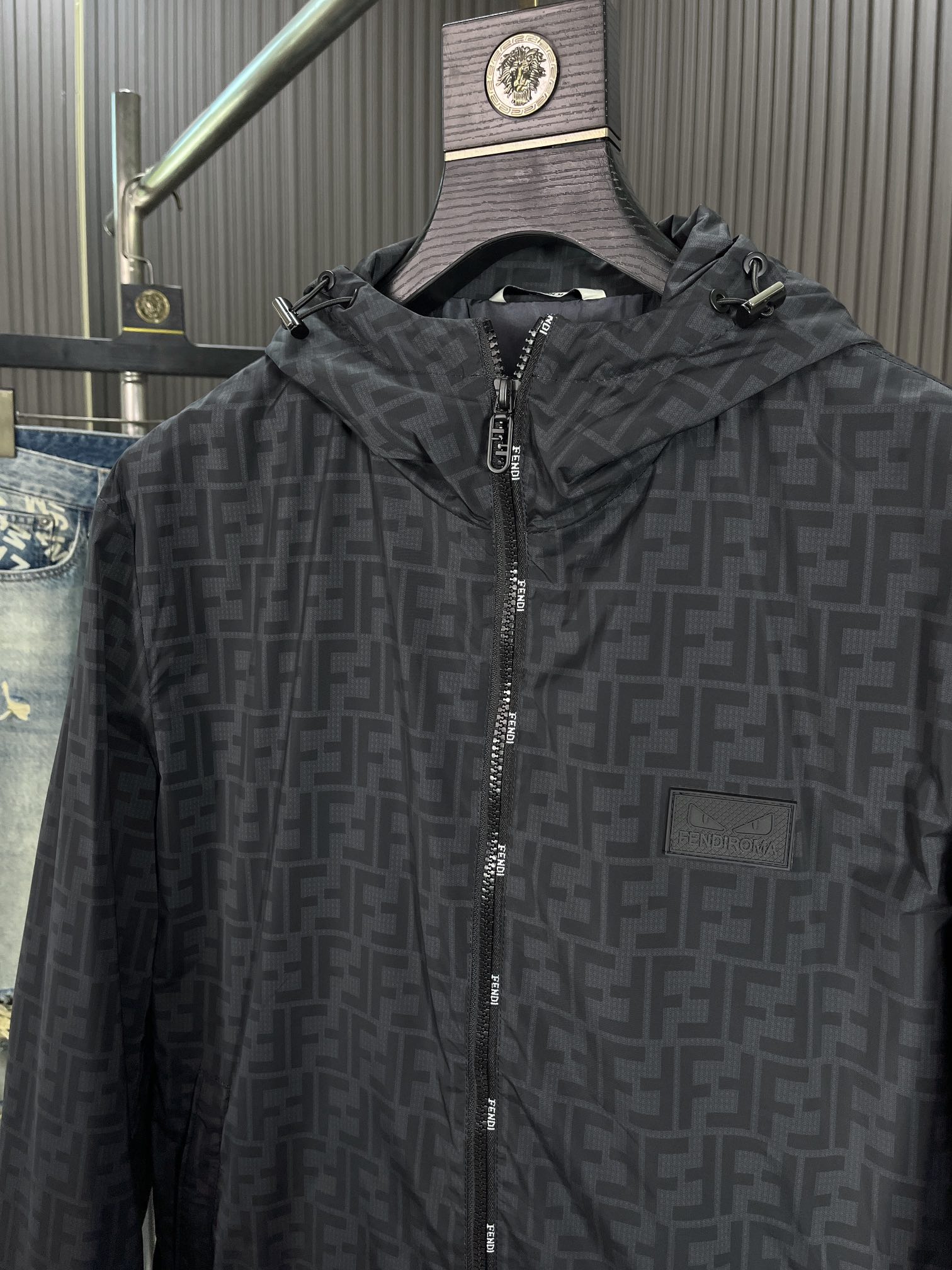 Bagsaaa F**di Gray Nylon Jacket