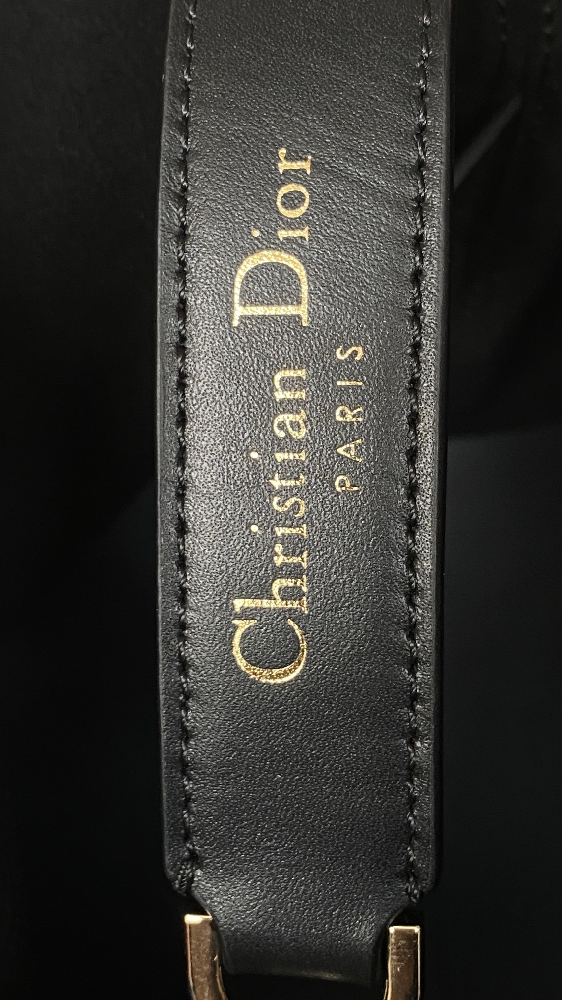 Bagsaaa Large D10r Toujours Bag Black Macrocannage Calfskin - 37 x 27 x 21 cm