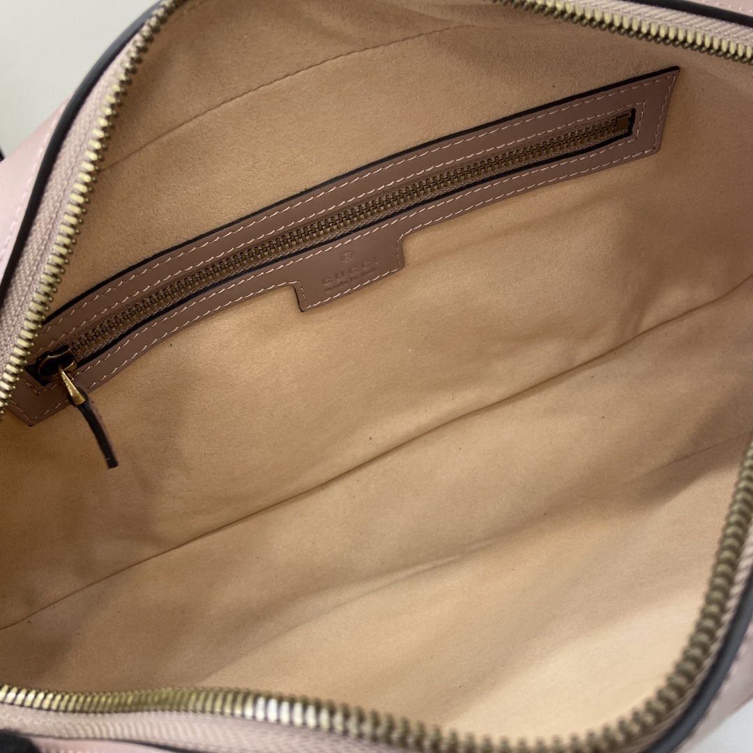 Bagsaaa Gvc*1 Marmont Medium Top Handle Bag 795218 Dusty Pink - 35.5x16.5x7cm