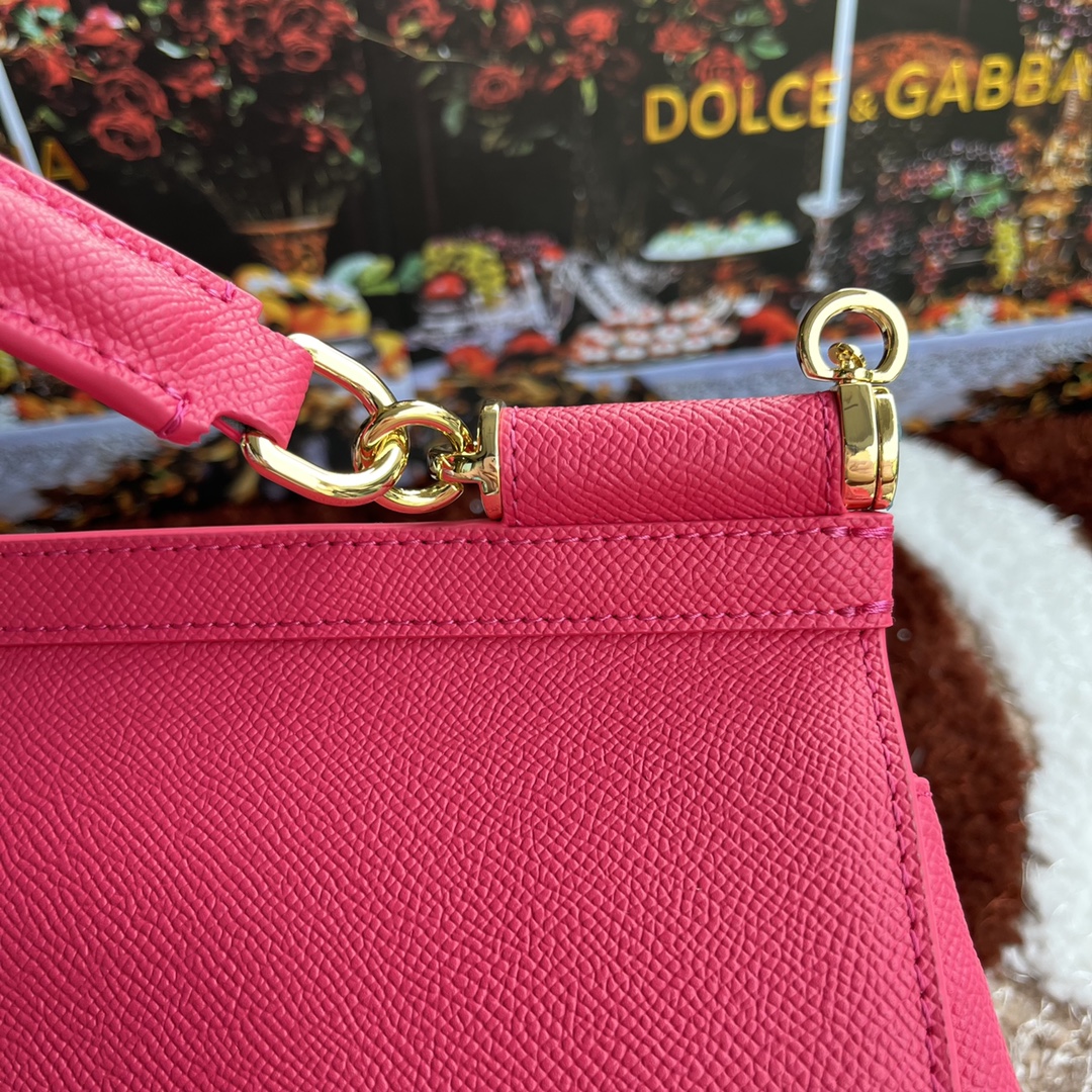 Bagsaaa Dolce&Gabbana Pink Sicily Handbag - 25x20X12cm