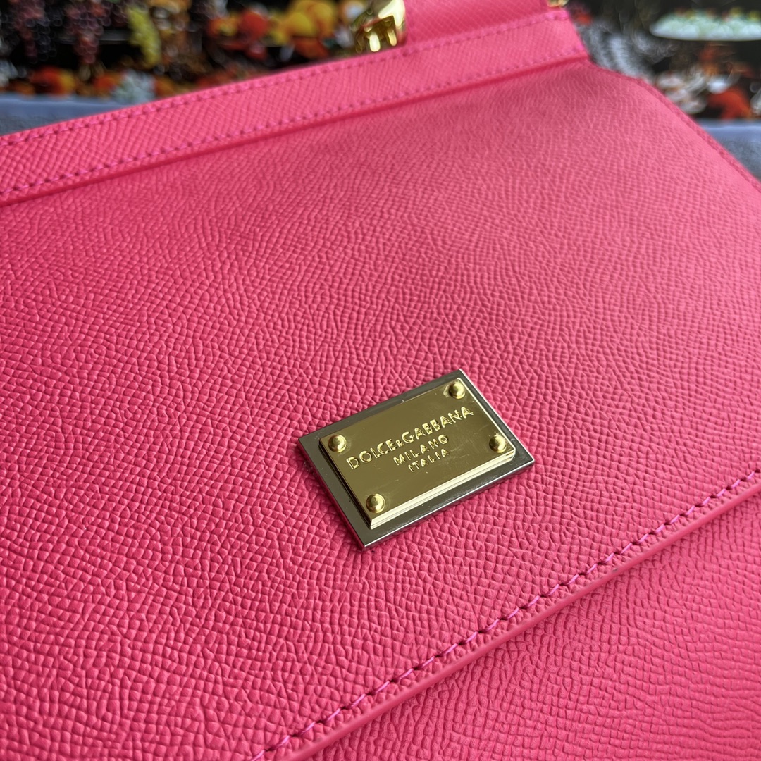 Bagsaaa Dolce&Gabbana Pink Sicily Handbag - 25x20X12cm