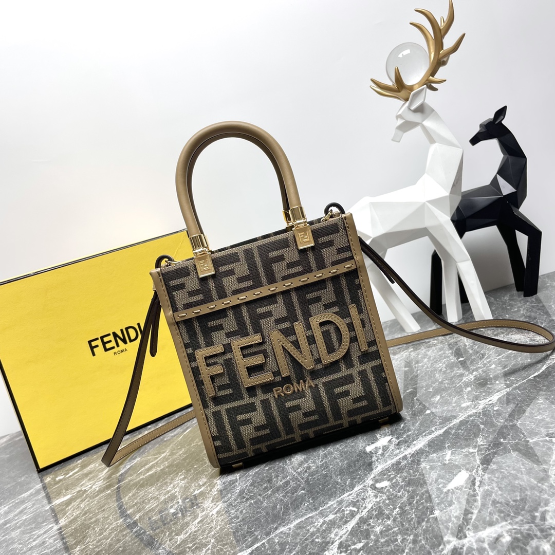 Bagsaaa F**di Mini Tote - 16.5x6x17.5cm