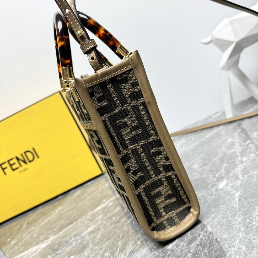 Bagsaaa F**di Mini Sunshine Shopper - 18x13x6.5cm