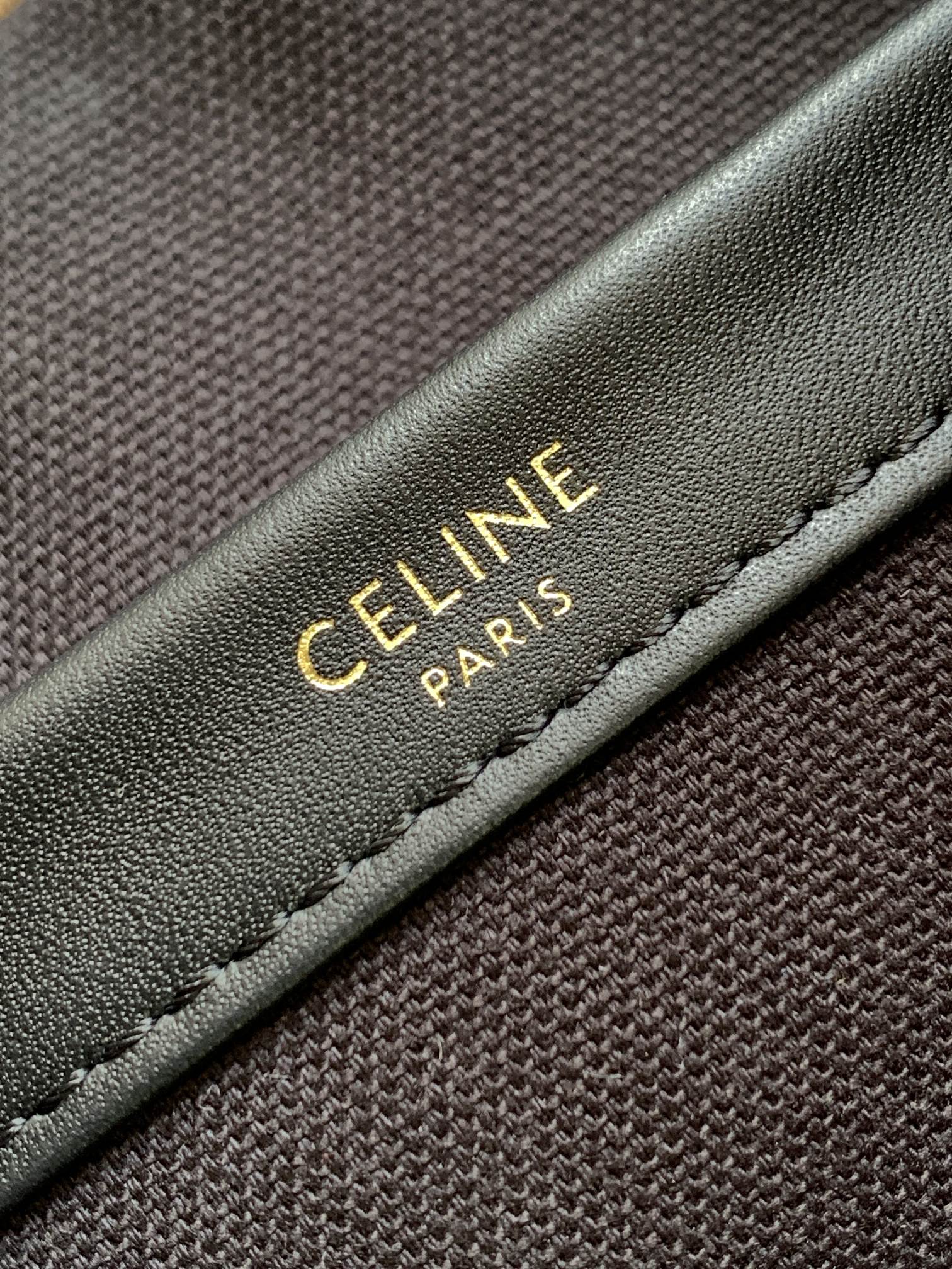Bagsaaa Ce1i*e Small Cabas Thais In Textile With Triomphe And Calfskin - 25.5 x 18.5 x 12 CM