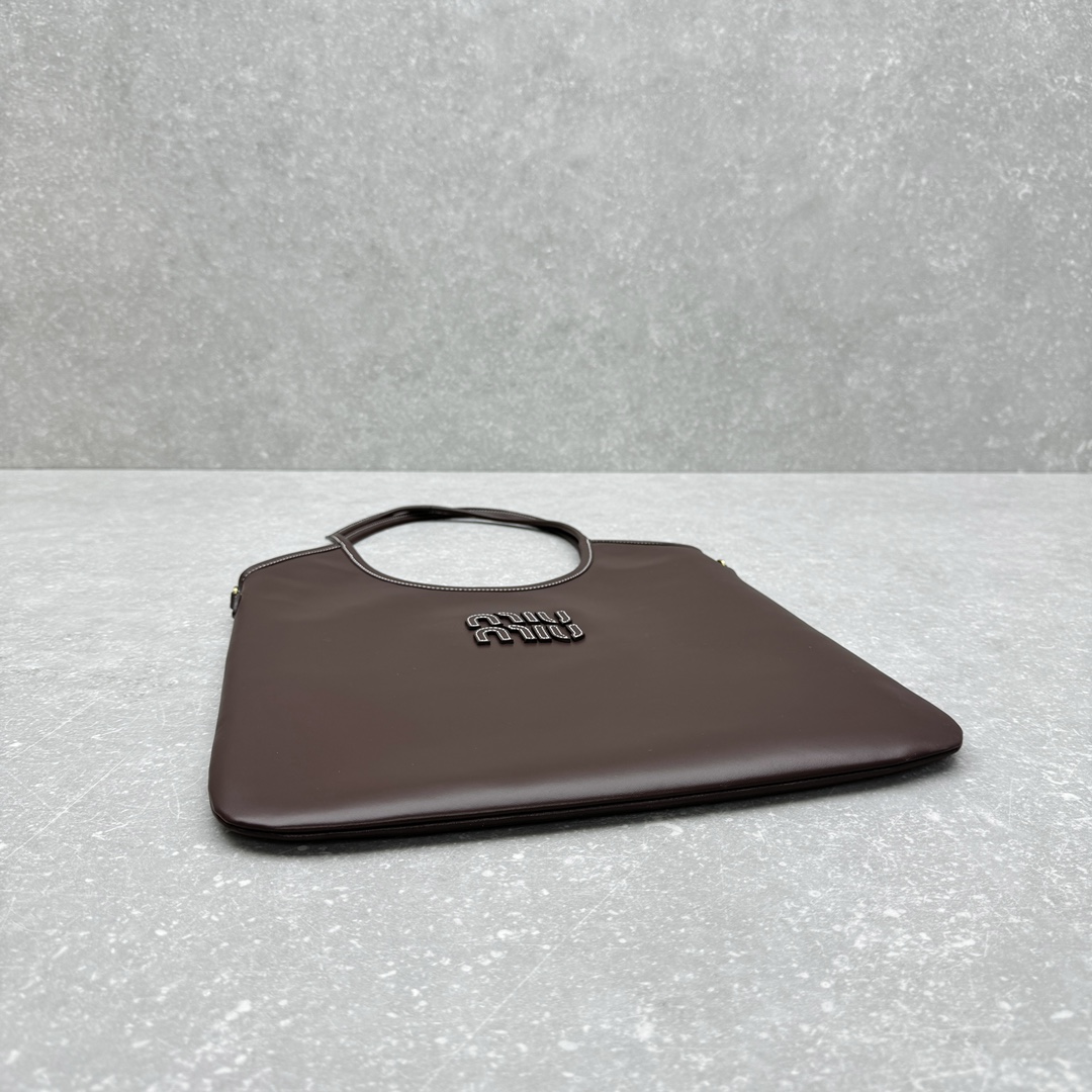 Bagsaaa M1um1u IVY Leather bag Briarwood - 35x40x60cm