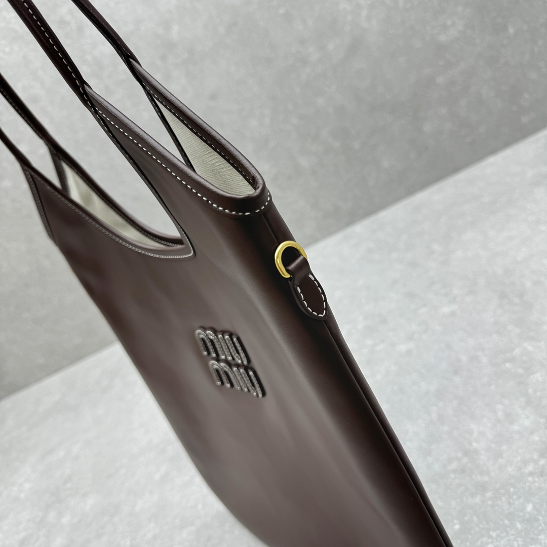 Bagsaaa M1um1u IVY Leather bag Briarwood - 35x40x60cm