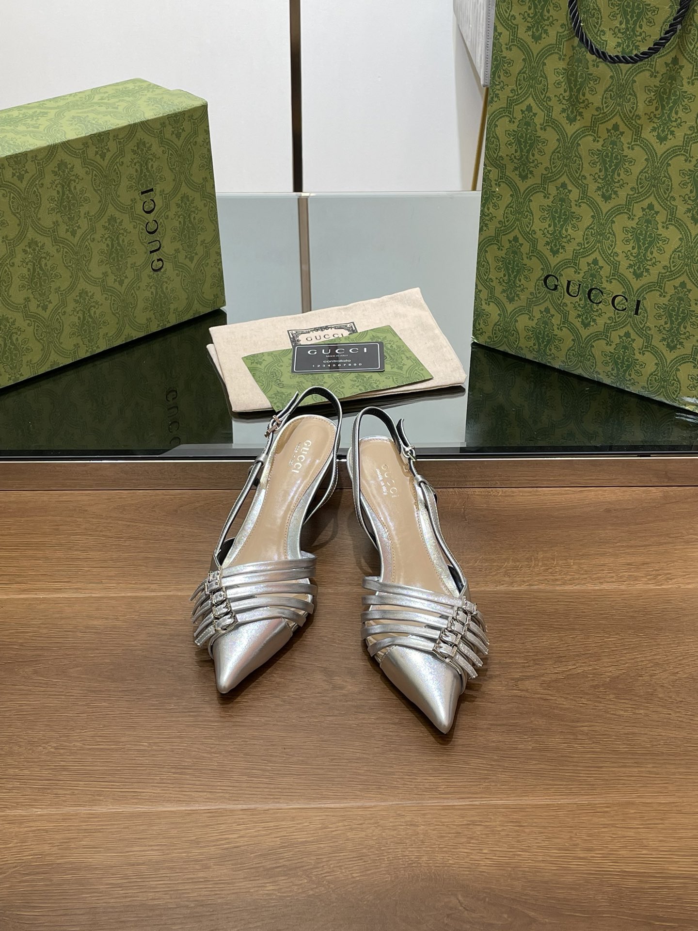 Bagsaaa Gvc*1 Women's Slingback Pump Silver 796016