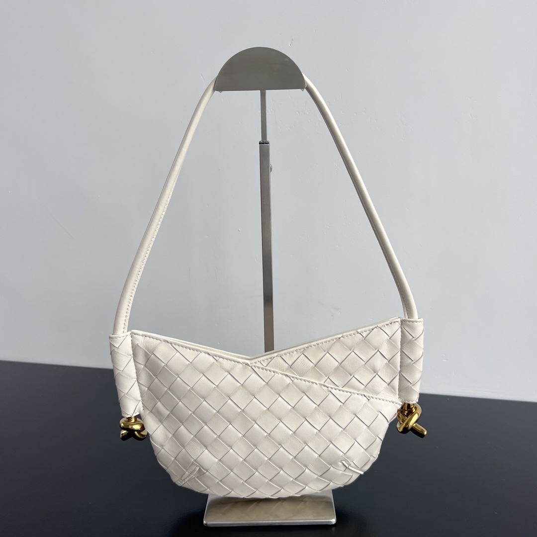 Bagsaaa B0tt*ga Ven*ta Mini Solstice White - 28*18*5cm