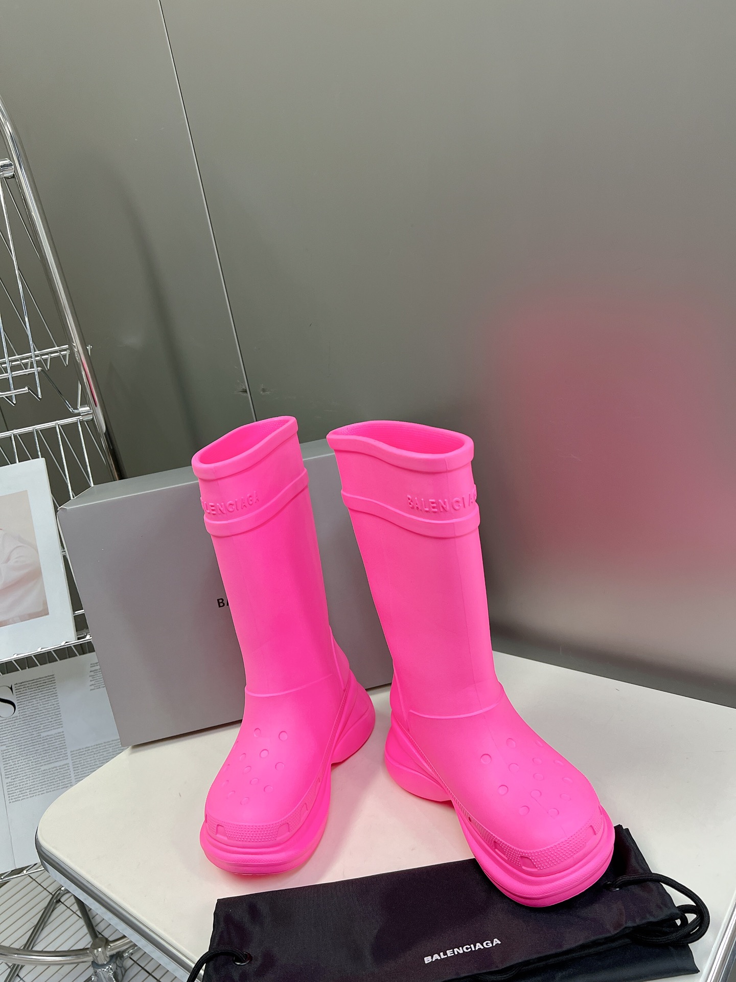 Ba1en*iaga Boots Pink