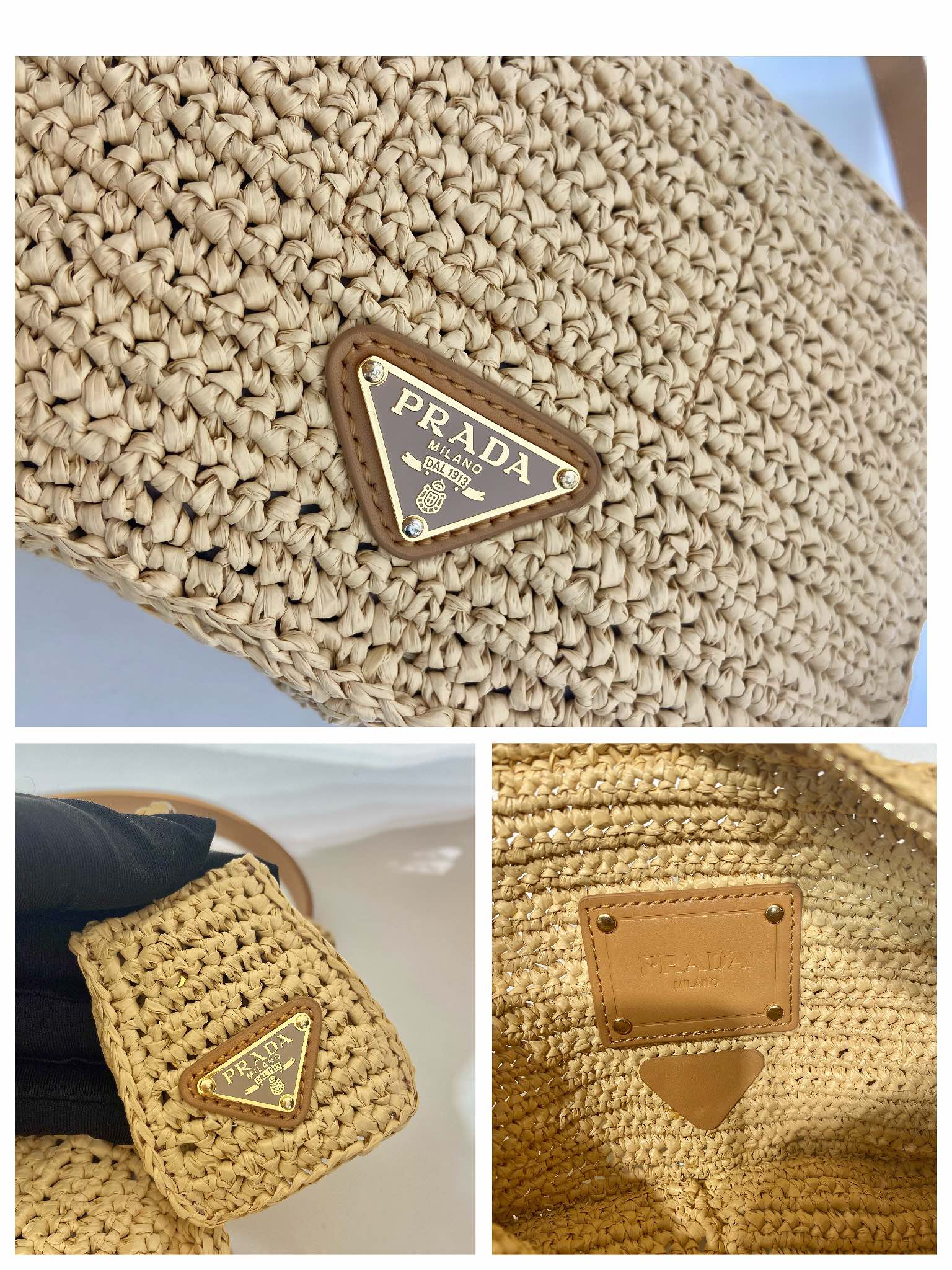 Bagsaaa Pra*a Crochet shoulder bag - 19x12x6cm