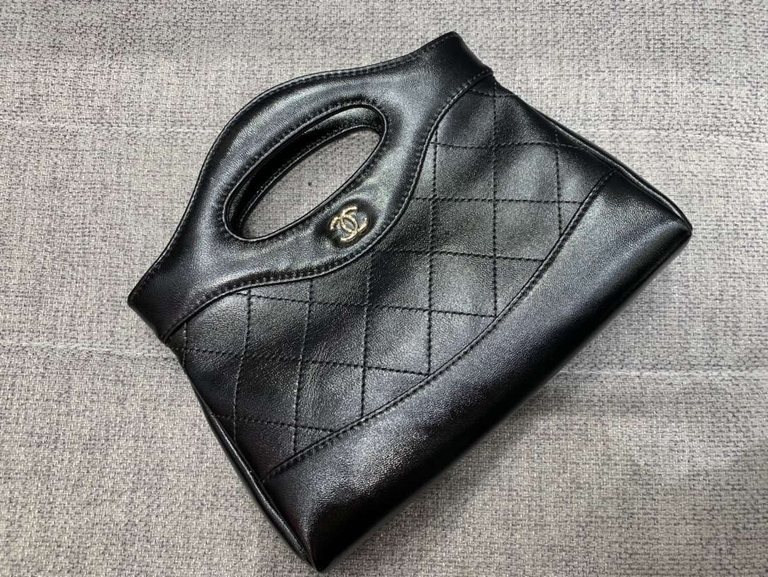 Bagsaaa Ch**el 31 Mini Bag Black - 20.5*17*3.5cm
