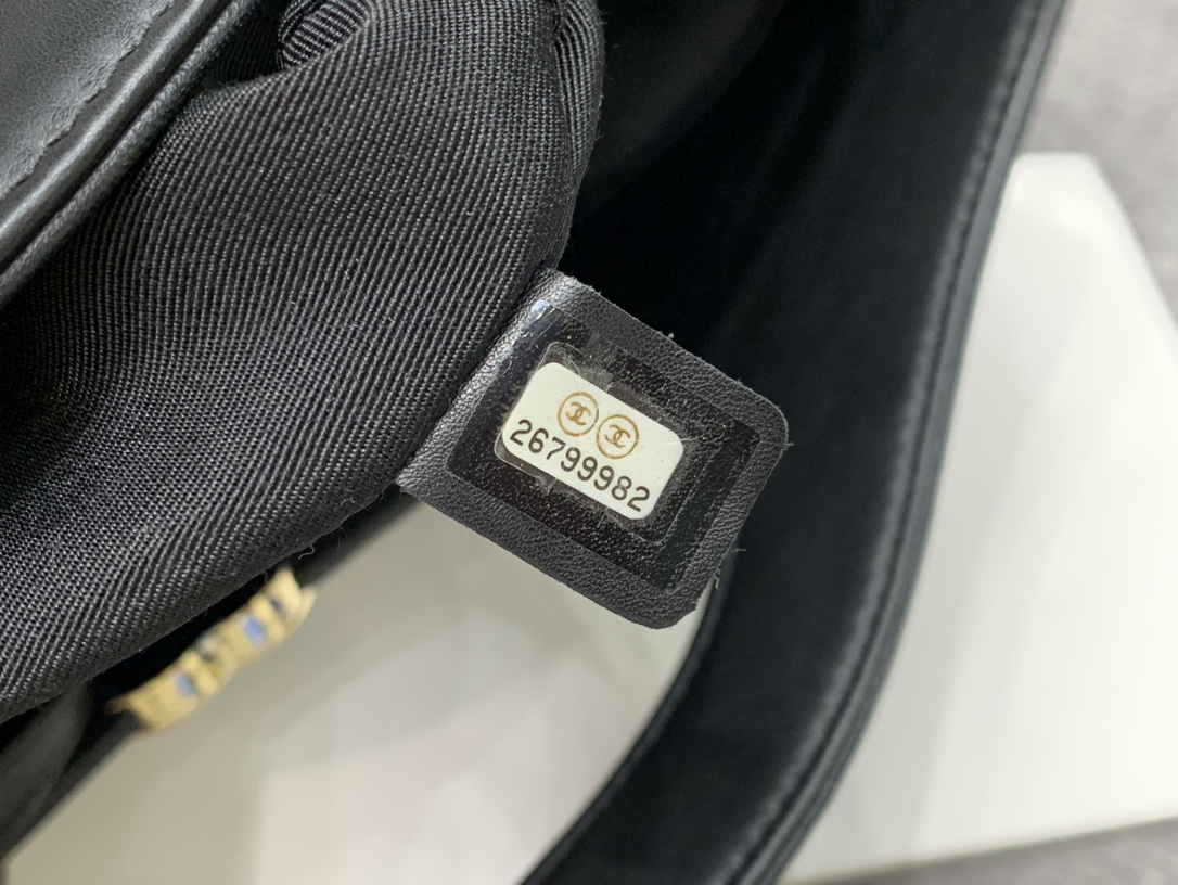 Bagsaaa Ch**el Black Quilted Large 31 Shopping Tote - 39*32.5*9cm