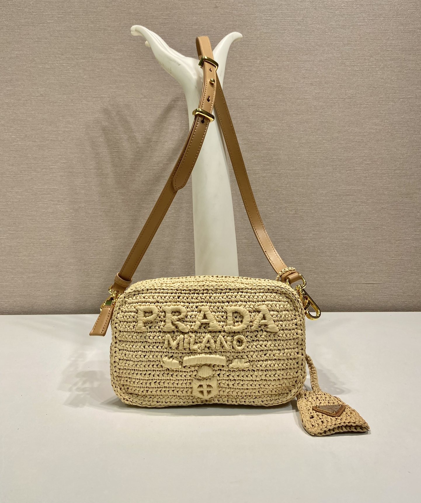 Bagsaaa Pra*a Crochet shoulder bag - 19x12x6cm