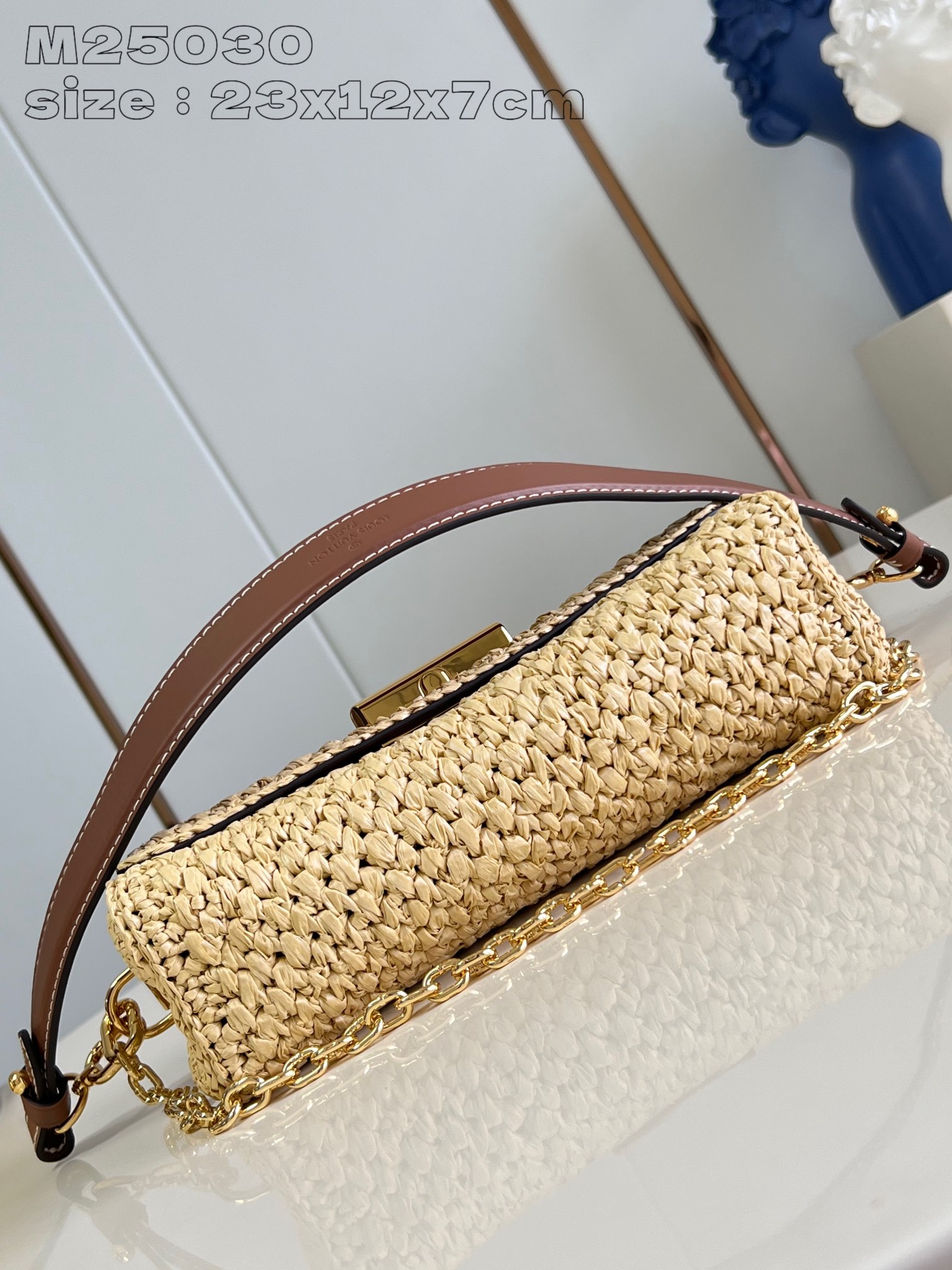 Bagsaaa L0vis Vvtt0n M25030 Twist West Natural/Tan - 23.5 x 12 x 7 cm