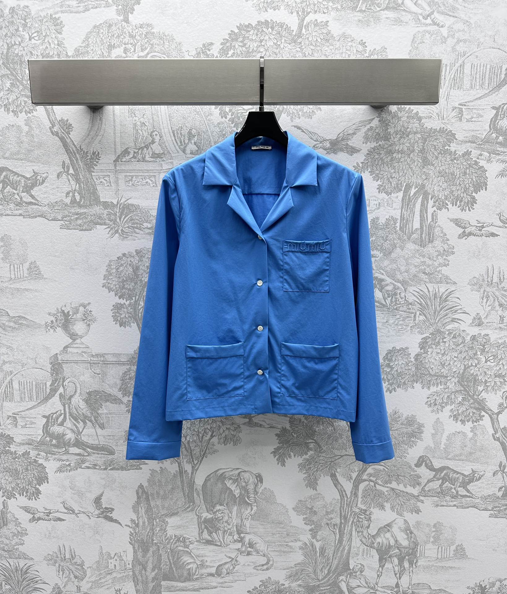 Bagsaaa M1um1u Poplin shirt Sapphire Blue