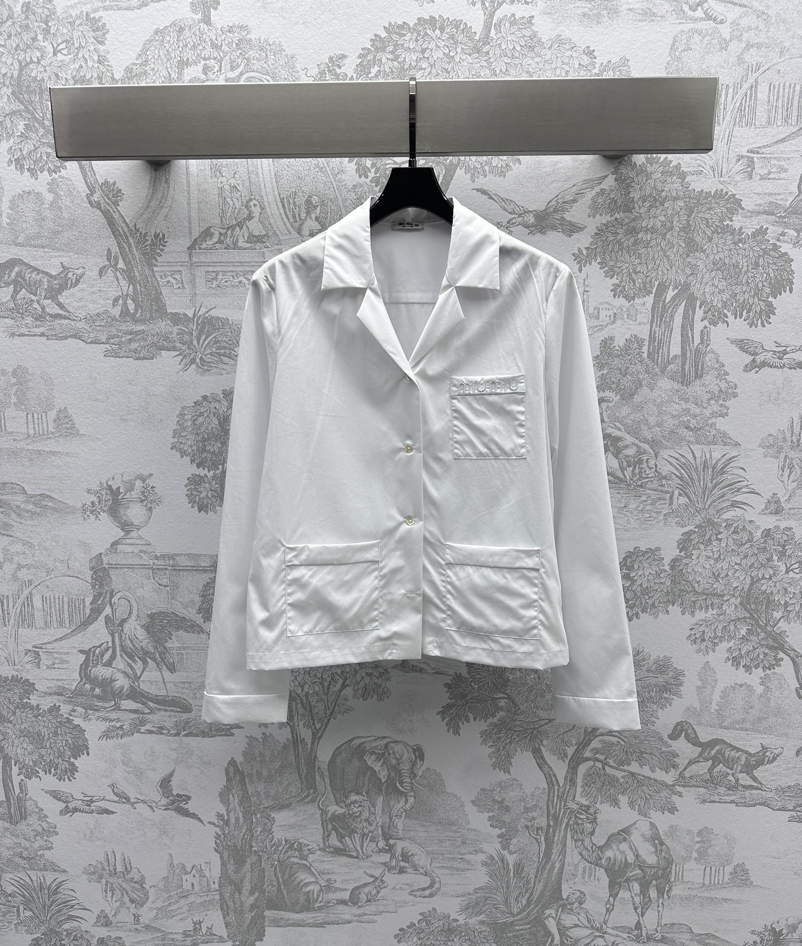 Bagsaaa M1um1u Poplin shirt White
