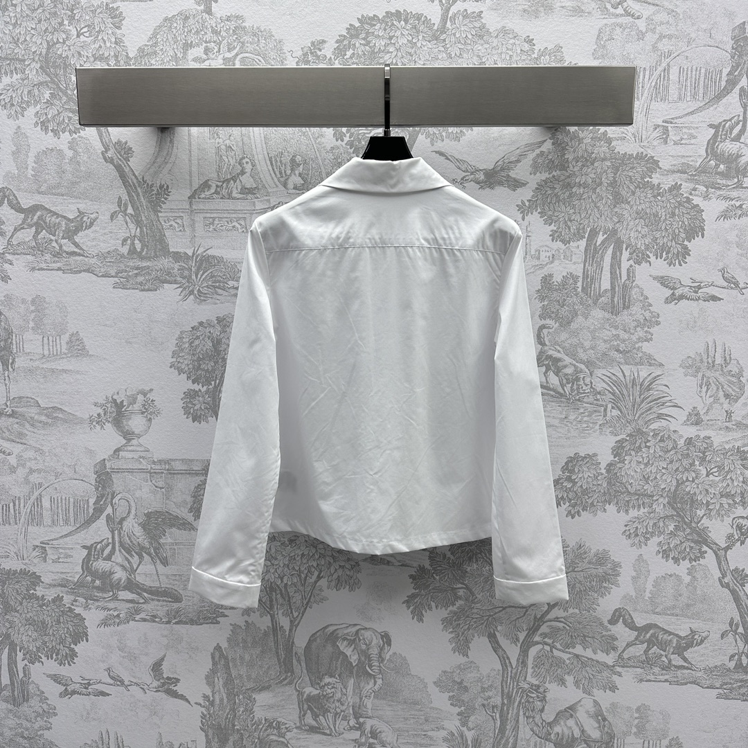 Bagsaaa M1um1u Poplin shirt White