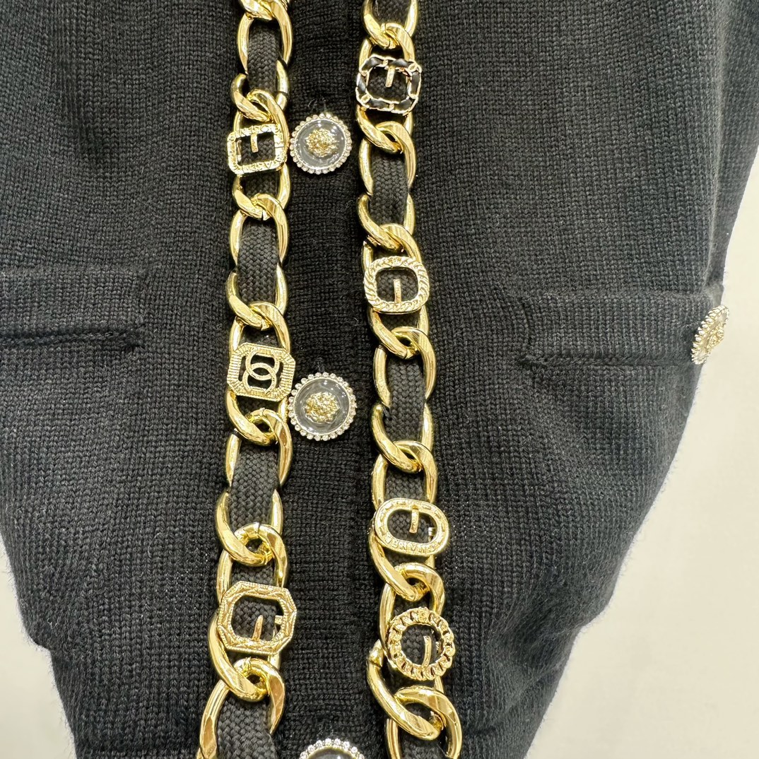 Bagsaaa Ch**el Chain Vest In Black