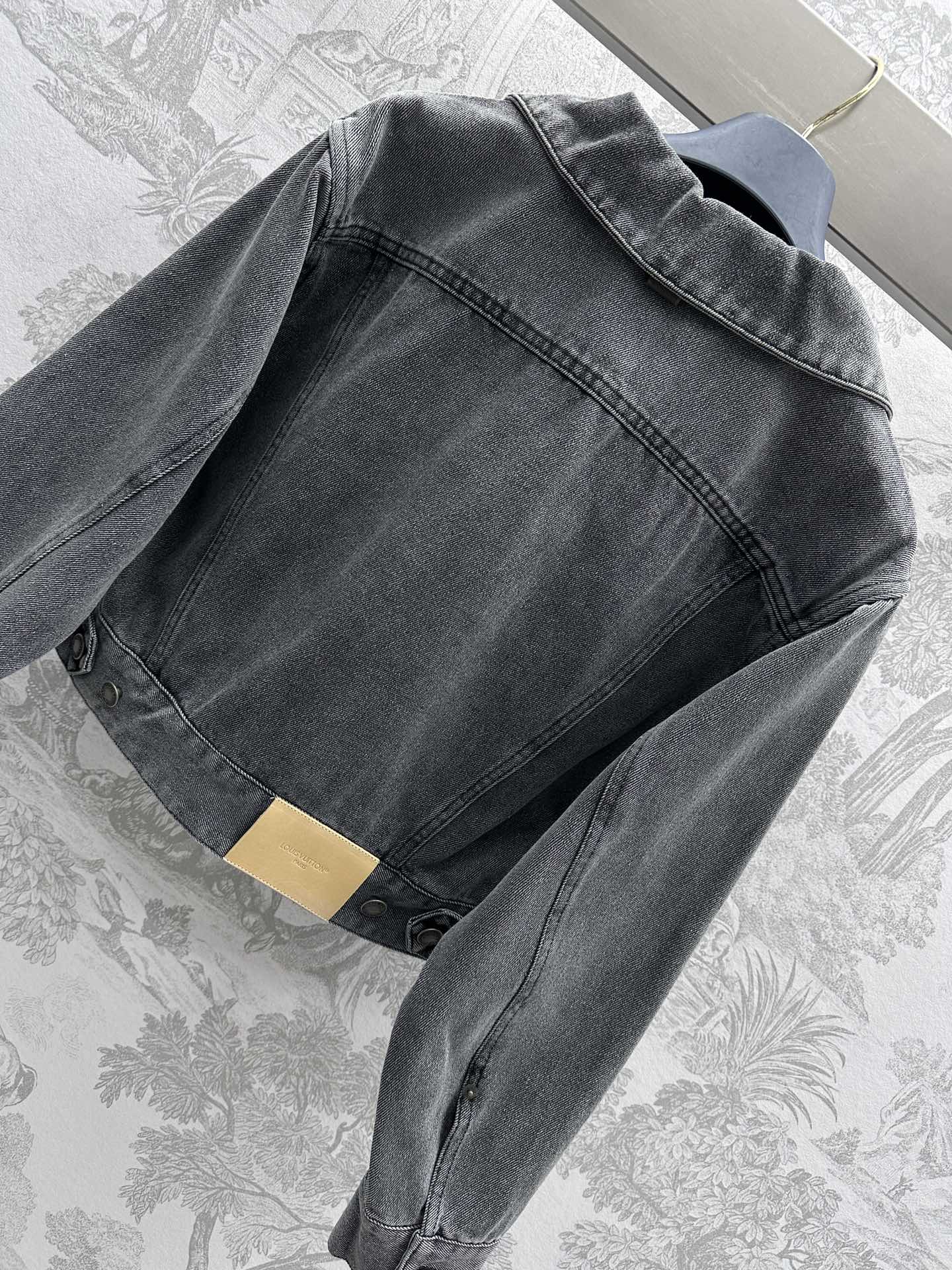 Bagsaaa Washed Denim Jacket Grey