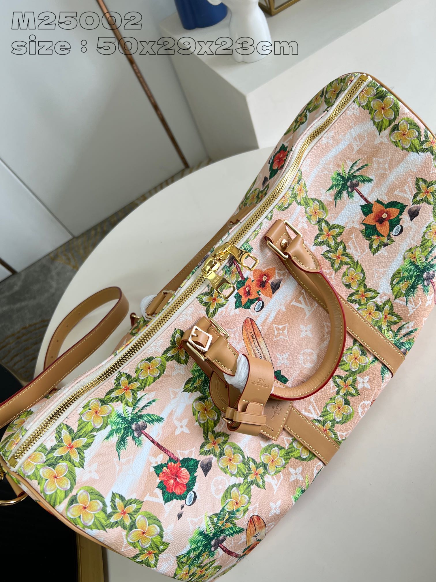 Bagsaaa L0vis Vvtt0n M25002 Keepall Bandoulière 50 Sand - 50 x 29 x 23 cm