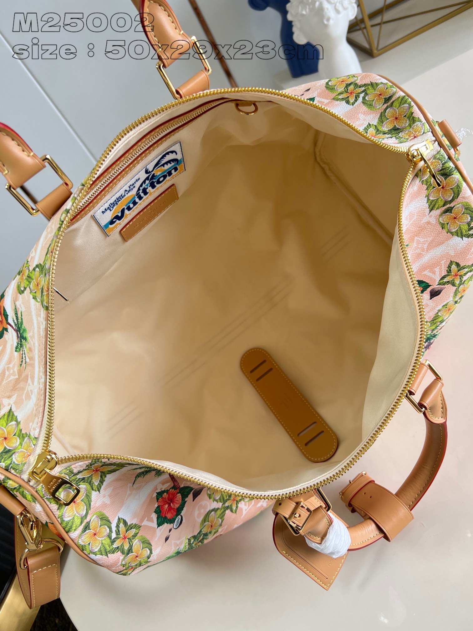 Bagsaaa L0vis Vvtt0n M25002 Keepall Bandoulière 50 Sand - 50 x 29 x 23 cm