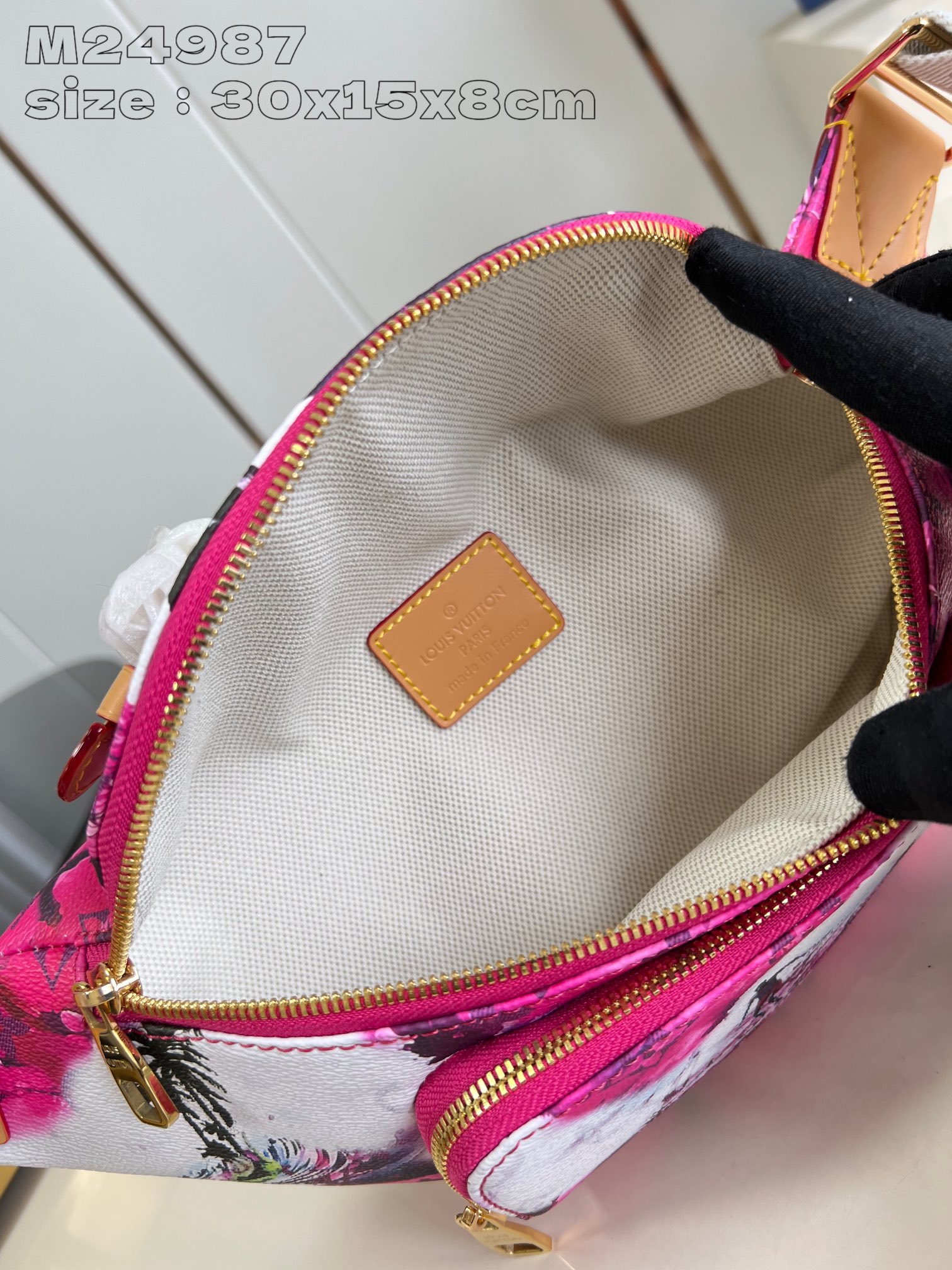 Bagsaaa L0vis Vvtt0n M24987 Rush Bumbag Pink - 30 x 15 x 8 cm