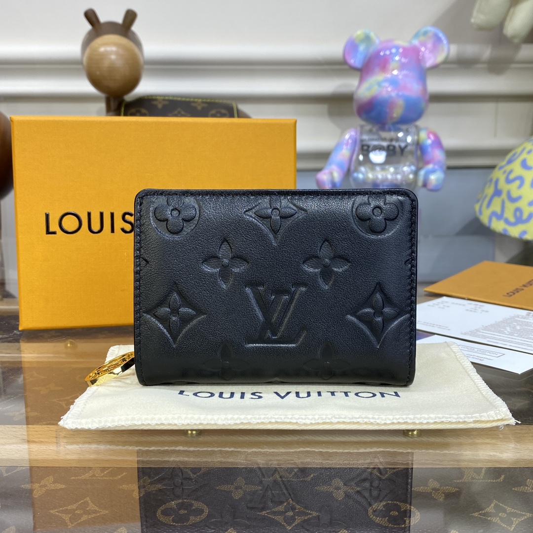 Bagsaaa L0vis Vvtt0n M81599 Lou Coussin Wallet Black - 11.5 x 8.5 x 2.2 cm