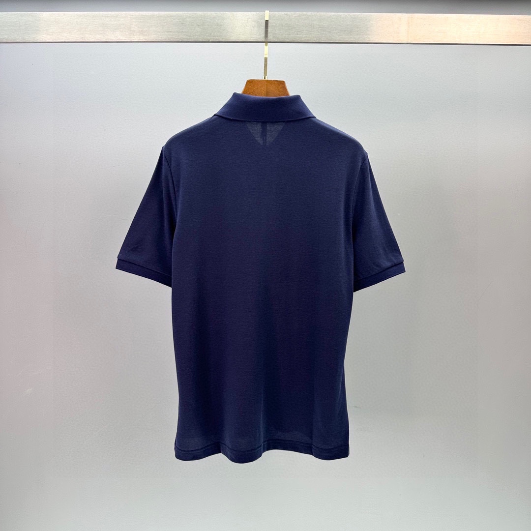 Bagsaaa F**di Blue piqué polo shirt