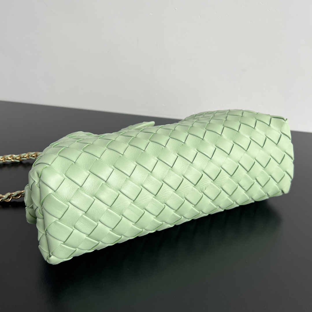 Bagsaaa B0tt*ga Ven*ta Teen Lauren 1980 With Chain Fresh Mint - 31.5*16*11cm