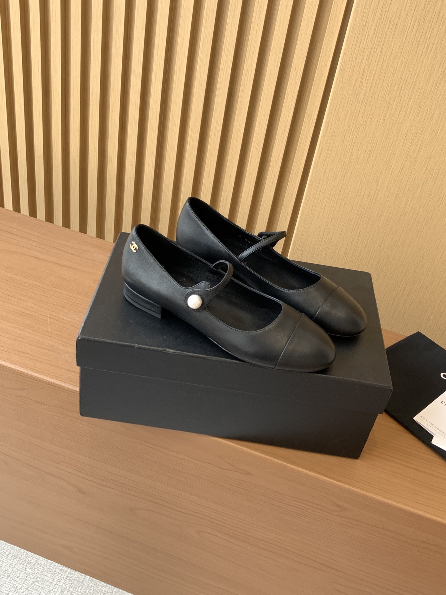 Bagsaaa Ch**el Mary Janes Full Black Leather