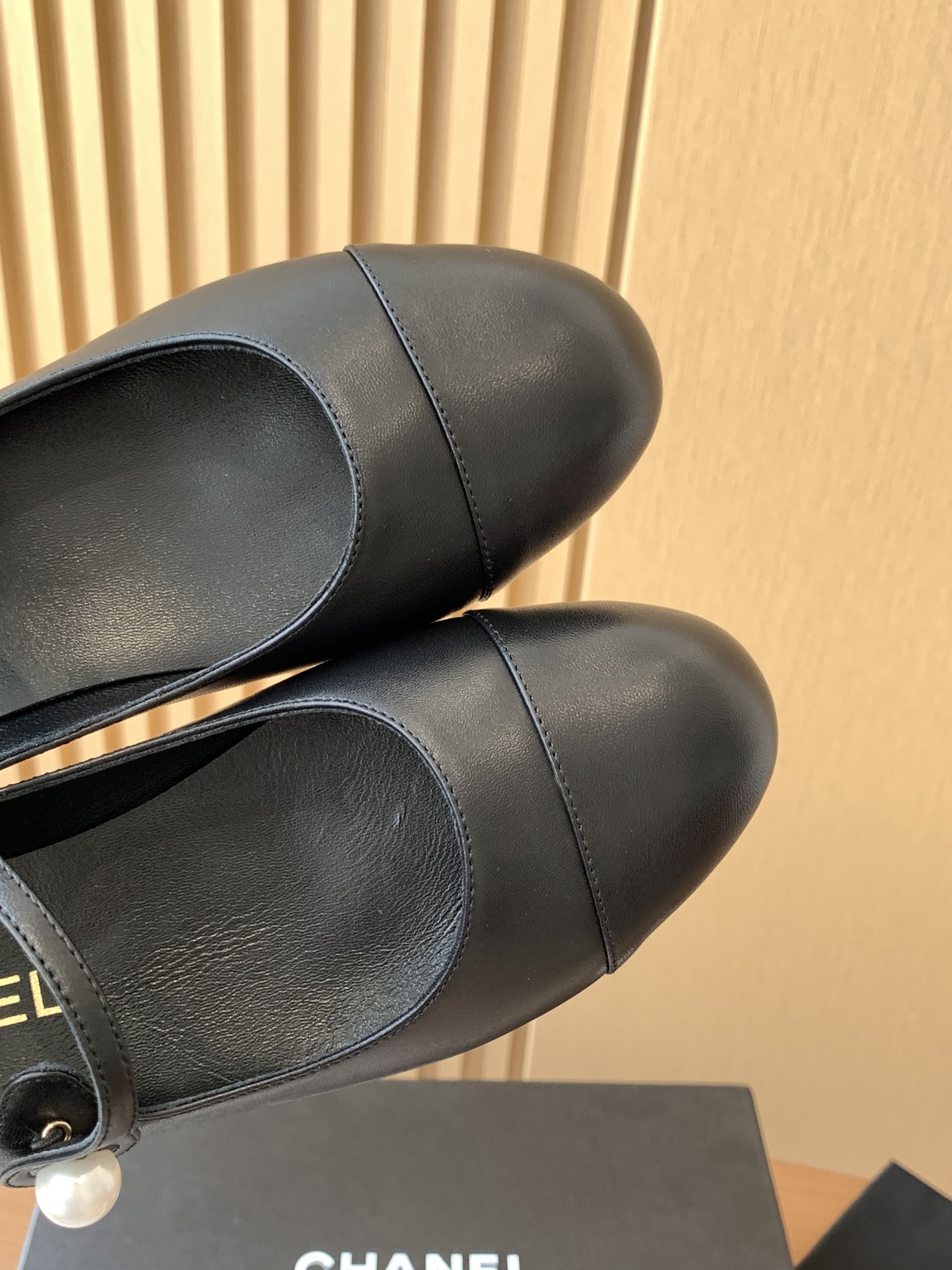 Bagsaaa Ch**el Mary Janes Full Black Leather