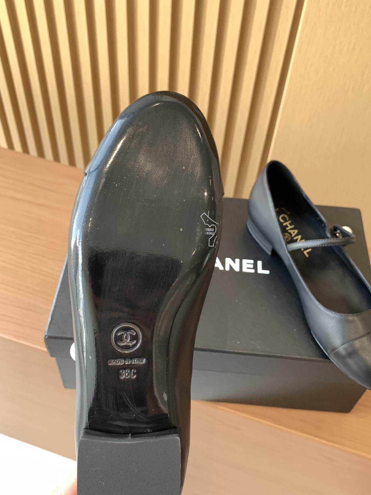 Bagsaaa Ch**el Mary Janes Full Black Leather