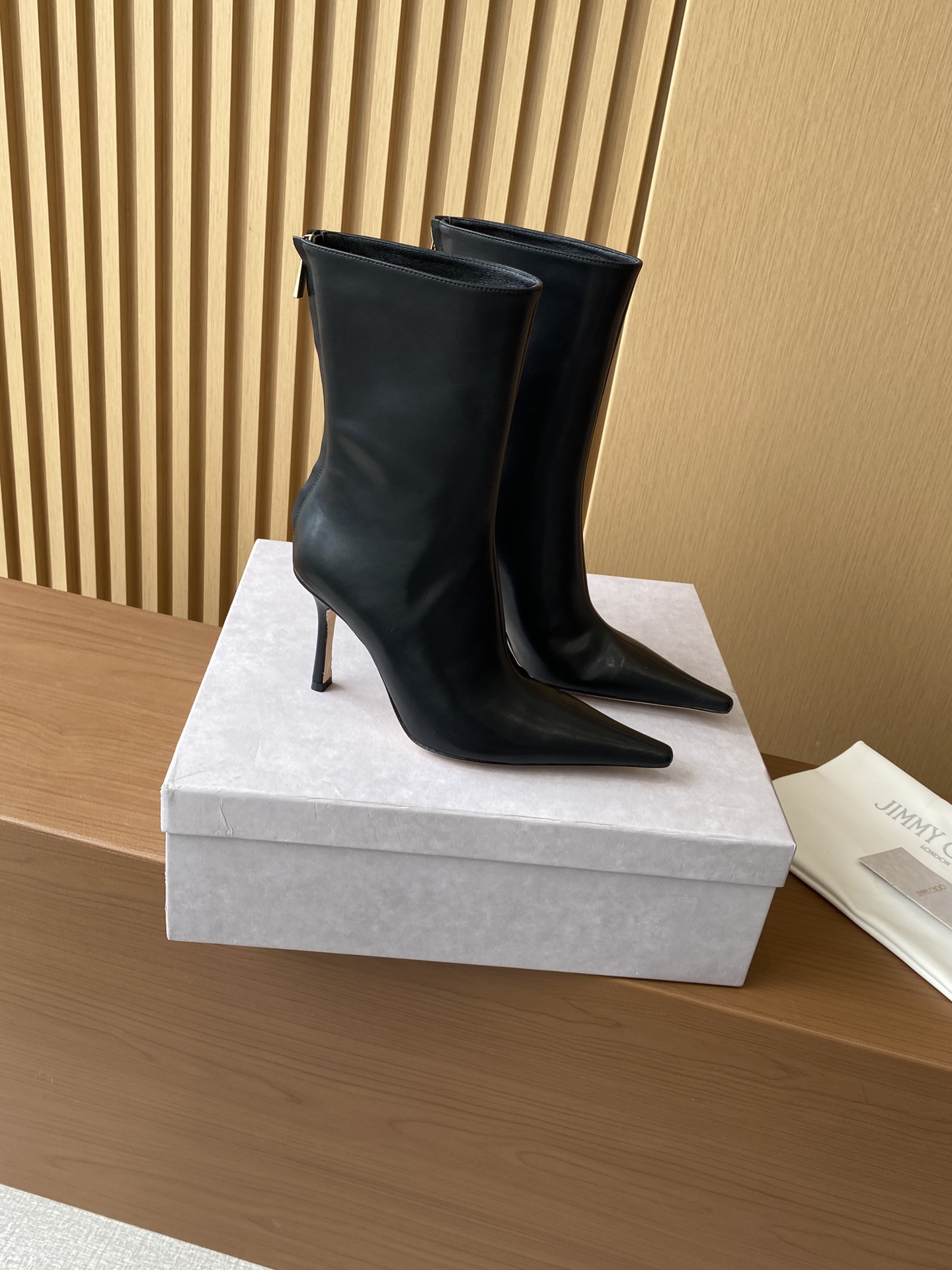 Bagsaaa J1m*y Ch00 Agathe Ankle Boots Black 10 cm