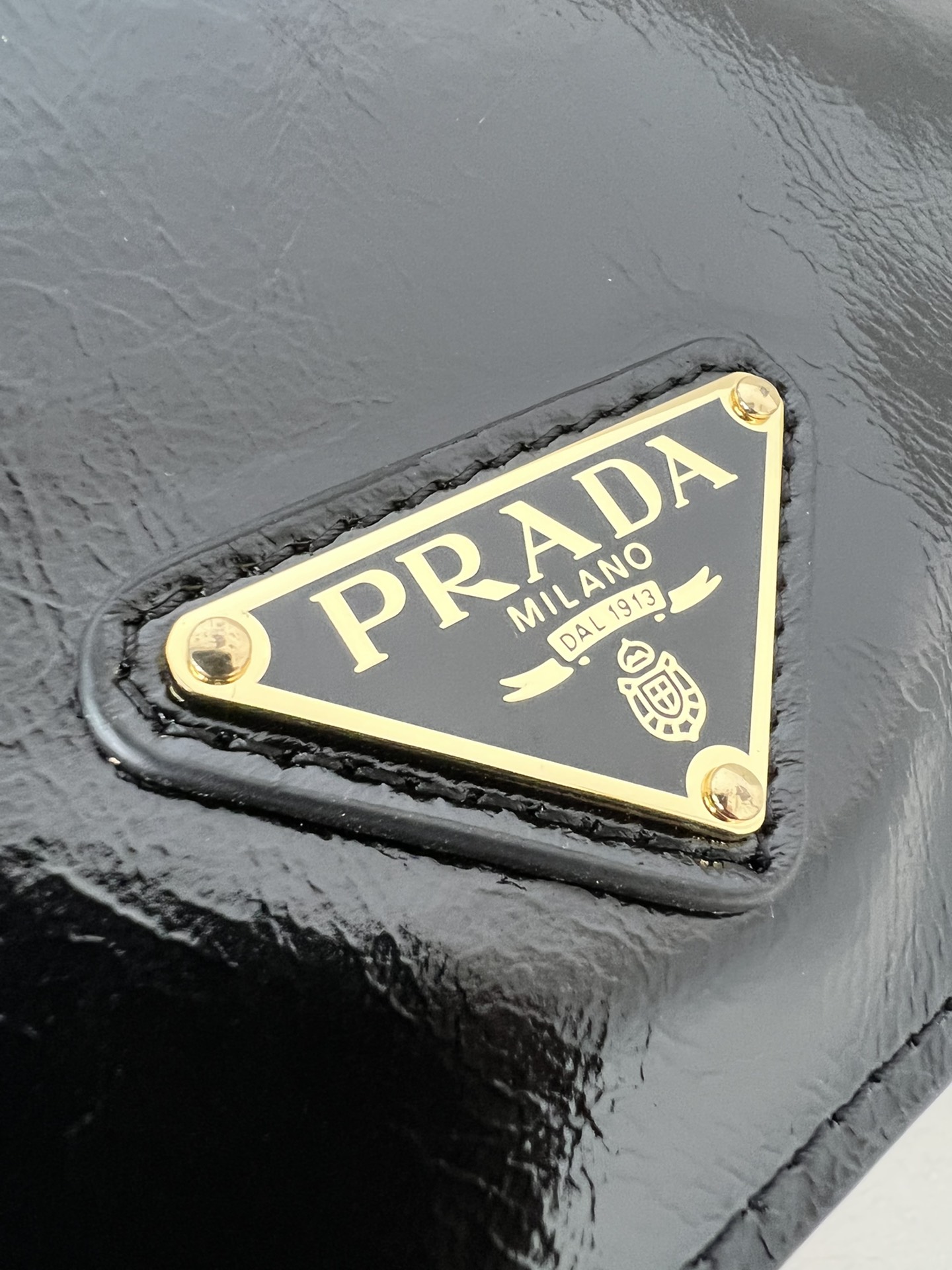 Bagsaaa Pra*a Leather shoulder bag black - 22*13*8cm